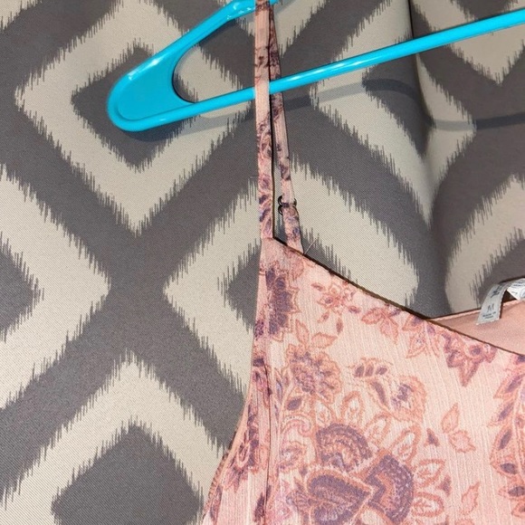 chiffon pink floral dress - Picture 2 of 3